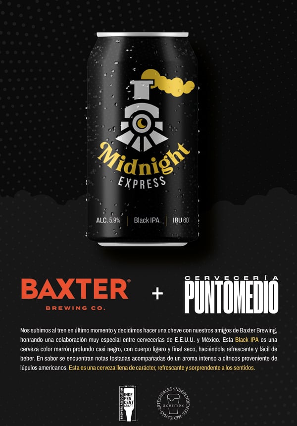 Together We Brew 2022: A U.S. and Mexico Craft Beer Collaboration 21 midnight express beer label