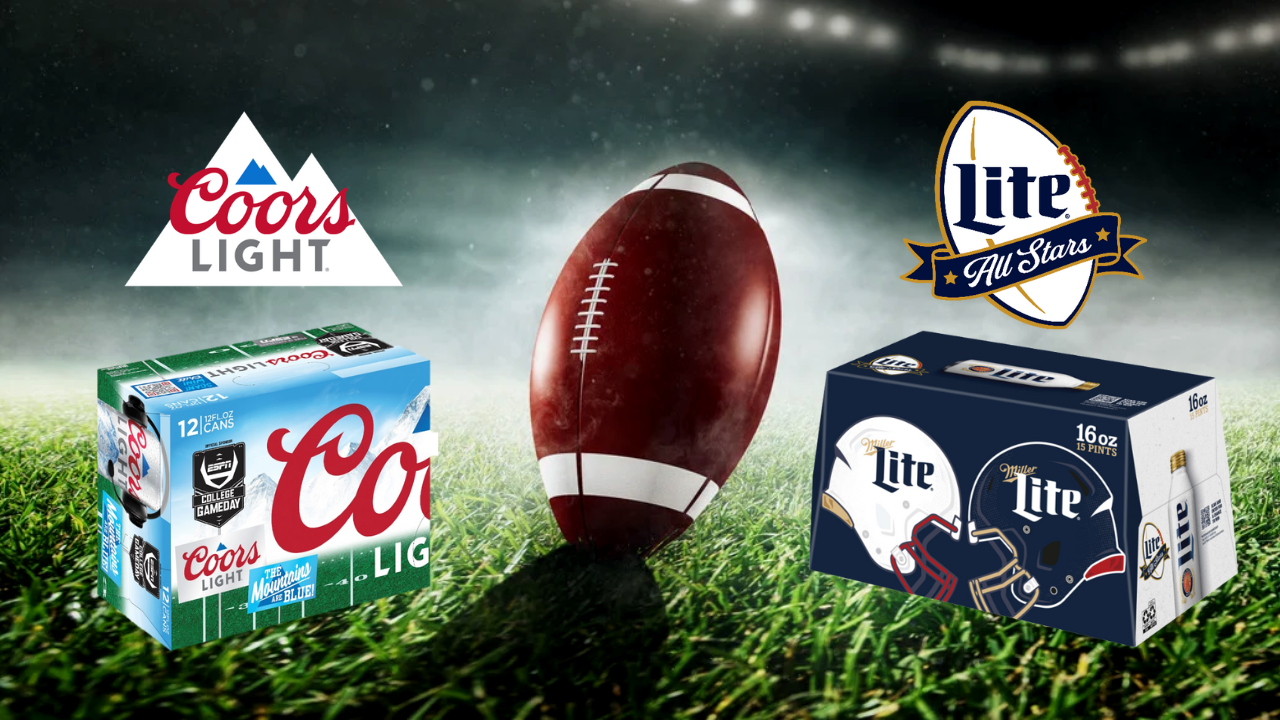 From fantasy football to college rivalries, Miller Lite and Coors Light are ready to kick off football season 8 miller lite coors light football 3