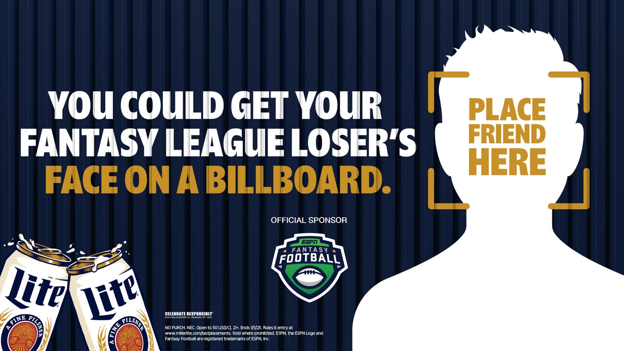 Roast your fantasy football league’s loser, in a nice way, with Miller Lite and ESPN Fantasy Football 9 miller lite fantasy football 1