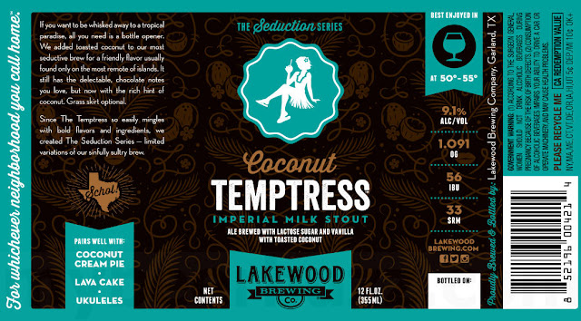 Lakewood Brewing - Muy Importante, Wild Manimal, Passion Pony, Cold Front, Holiday Bonus, Coconut Temptress, Mole Temptress, Peanut Butter Temptress & Raspberry Temptress Lakewood Brewing - Muy Importante, Wild Manimal, Passion Pony, Cold Front, Holiday Bonus, Coconut Temptress, Mole Temptress, Peanut Butter Temptress & Raspberry Temptress