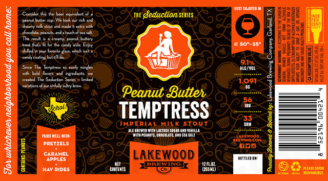 Lakewood Brewing - Muy Importante, Wild Manimal, Passion Pony, Cold Front, Holiday Bonus, Coconut Temptress, Mole Temptress, Peanut Butter Temptress & Raspberry Temptress Lakewood Brewing - Muy Importante, Wild Manimal, Passion Pony, Cold Front, Holiday Bonus, Coconut Temptress, Mole Temptress, Peanut Butter Temptress & Raspberry Temptress