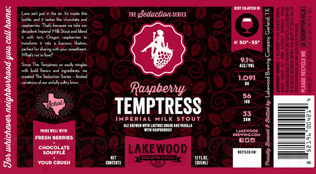 Lakewood Brewing - Muy Importante, Wild Manimal, Passion Pony, Cold Front, Holiday Bonus, Coconut Temptress, Mole Temptress, Peanut Butter Temptress & Raspberry Temptress Lakewood Brewing - Muy Importante, Wild Manimal, Passion Pony, Cold Front, Holiday Bonus, Coconut Temptress, Mole Temptress, Peanut Butter Temptress & Raspberry Temptress