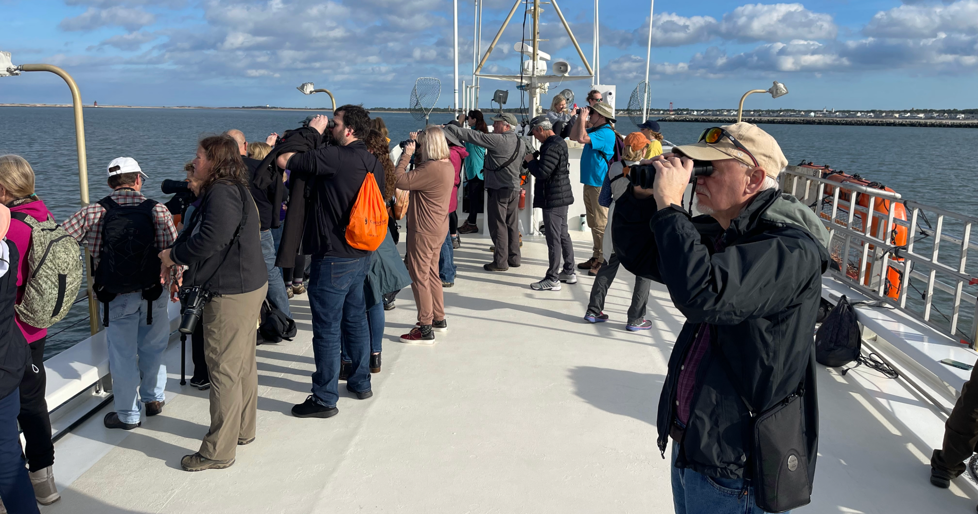 Dogfish Head: Sandpipers, Seals and Scoters…Oh My! Delmarva BirdINNg Weekends Are Here! 16 a group of people birding on a large boat