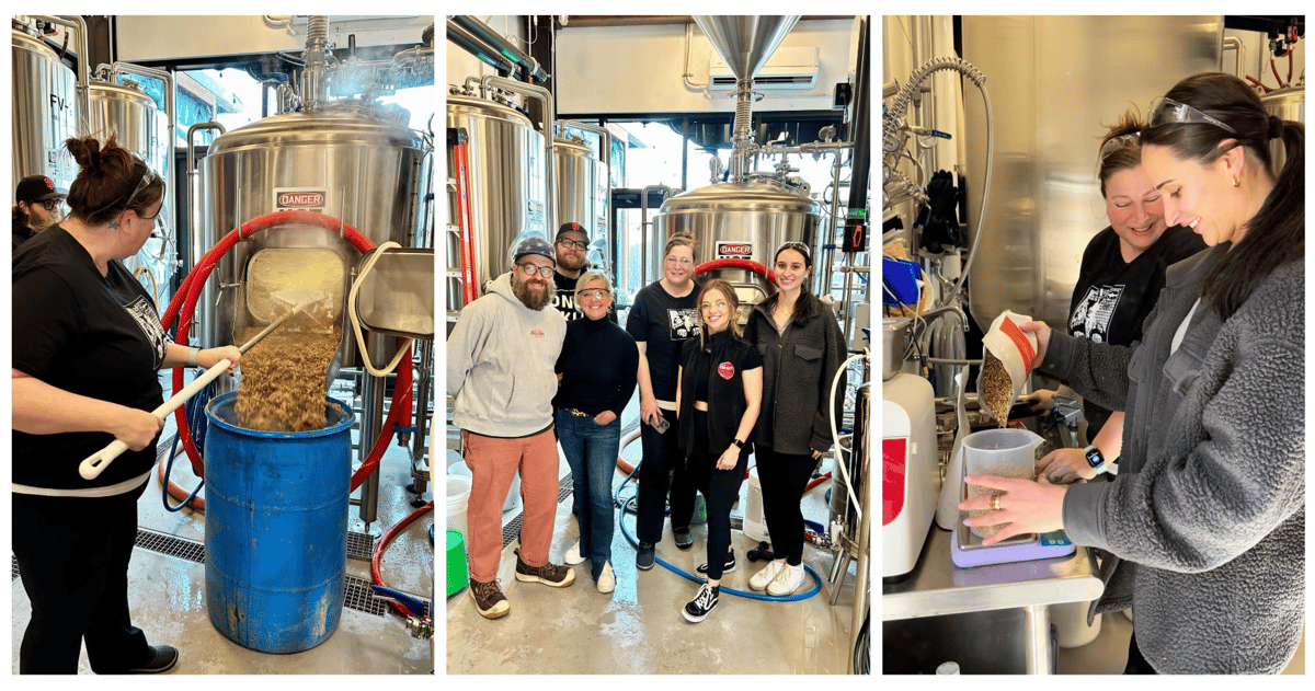 Dogfish Head & the Delaware Restaurant Association Celebrate Women’s History Month with New Benevolence Beer, She Means Business 15 Three photos of women brewing beer