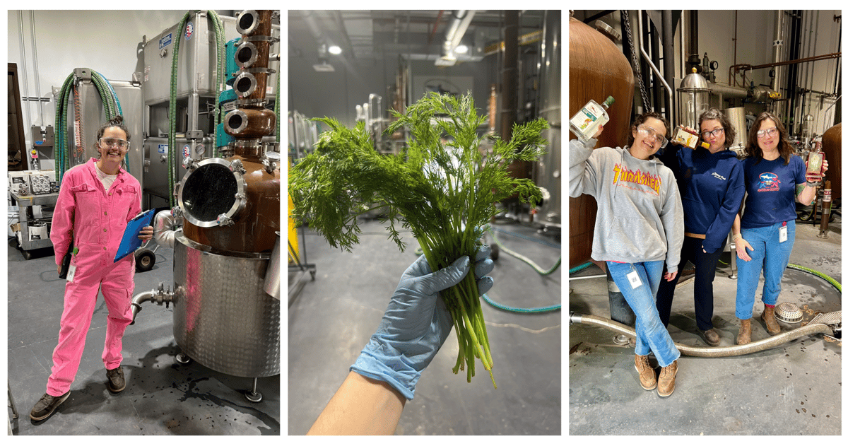 Dogfish Head & the Delaware Restaurant Association Celebrate Women’s History Month with New Benevolence Beer, She Means Business 17 three photos of female distillers making a kelp flavored vodka