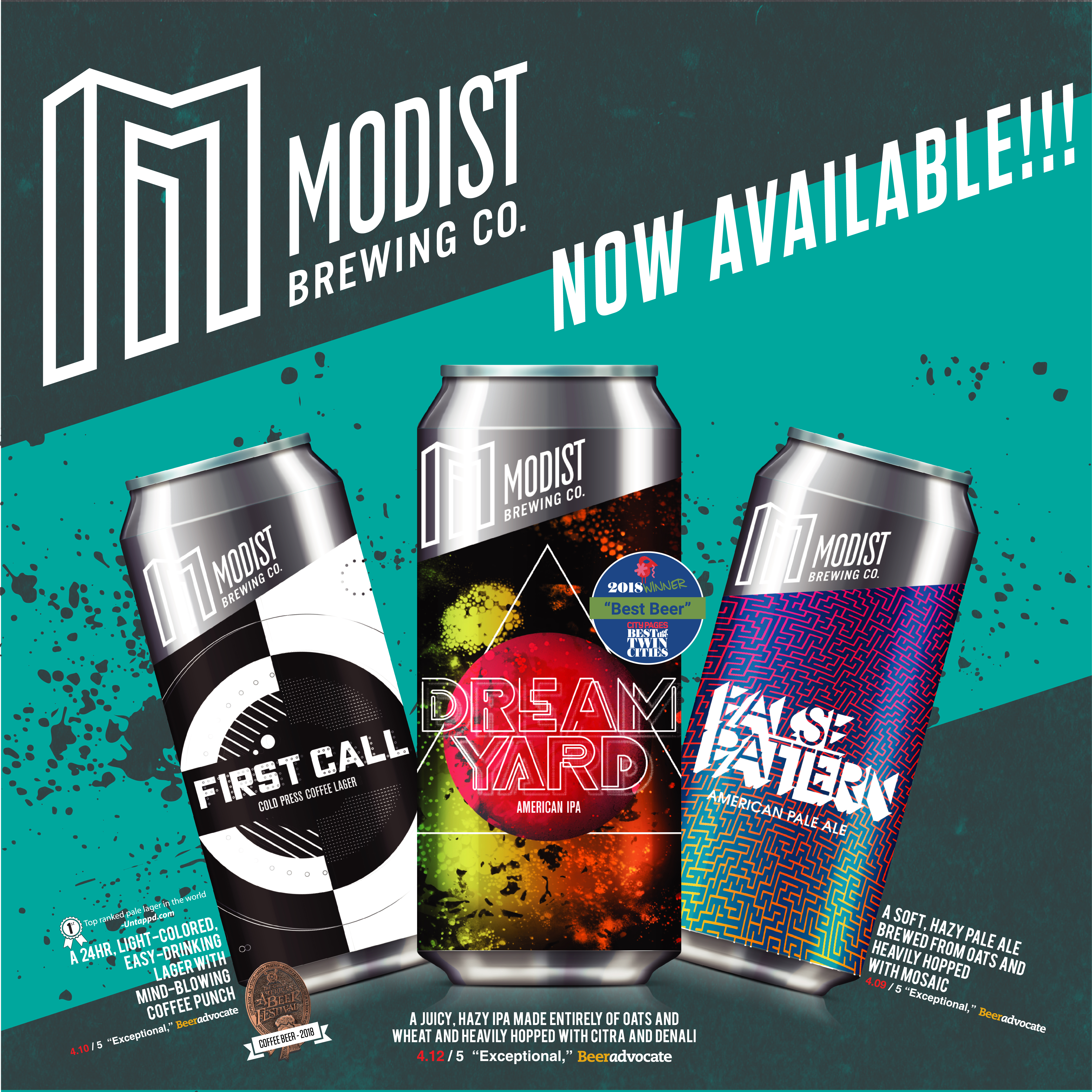 Modist Brewing To enter Duluth, MN Market 8 now availabe sq 1