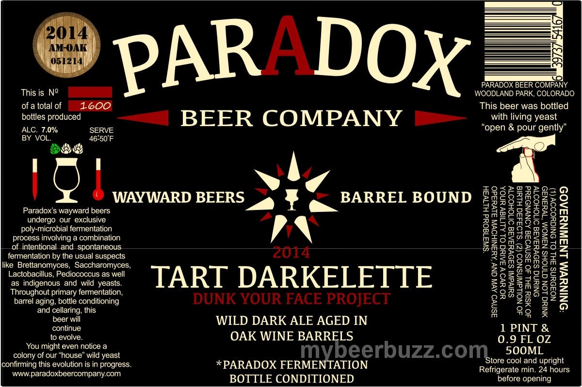 Paradox Beer - Tart Darkelette & Skully Barrel No 10 (Sour Smash) 10 post 74