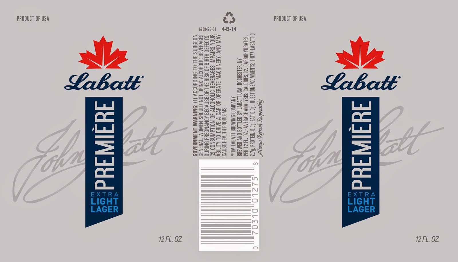 Labatt - Premier Ultra Light Lager (90 Calories) 8 post11