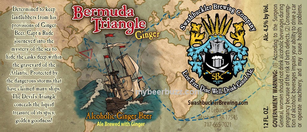Swashbuckler - Capt. Rude's Blackwater Stout, Red Beard's Irish Red, Gold, Cadeau de Noel, Bermuda Triangle & Trois Poules De Noel 12oz Cans 15 post5 1