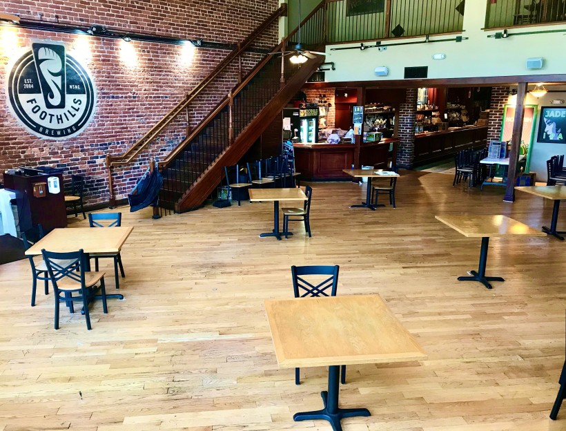 Foothills Brewing Reopening… Safely 11 pub social distancing