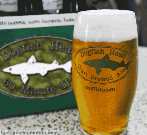 Dogfish Head 60-Min IPA - Beer Labels In Motion 8 image