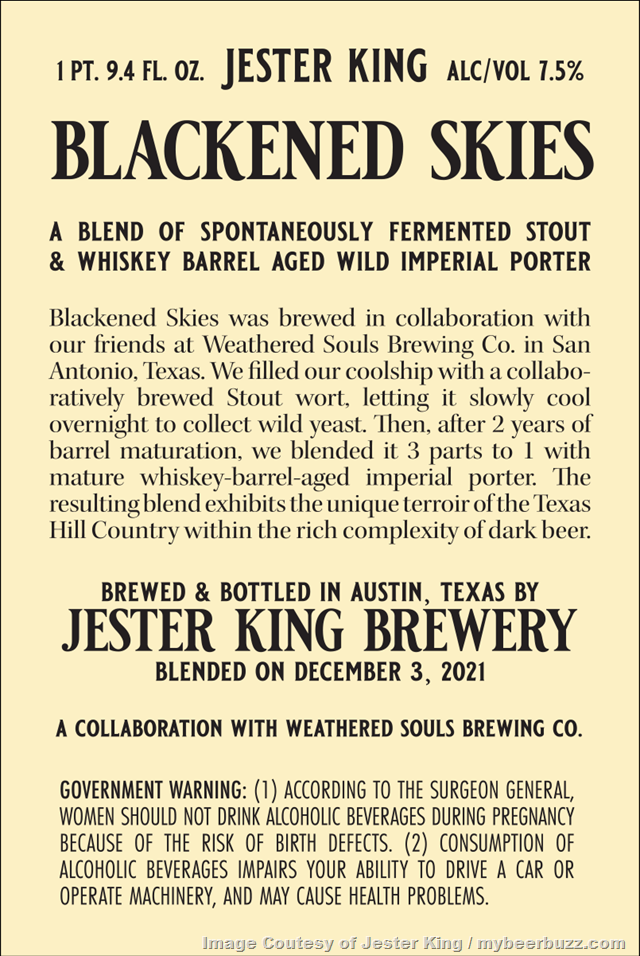Jester King Adding Hazy IPA & Blackened Skies Collaboration Jester King Adding Hazy IPA & Blackened Skies Collaboration