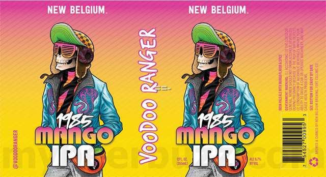 New Belgium Adding Voodoo Ranger Peach Force / 1985 Mango IPA New Belgium Adding Voodoo Ranger Peach Force / 1985 Mango IPA