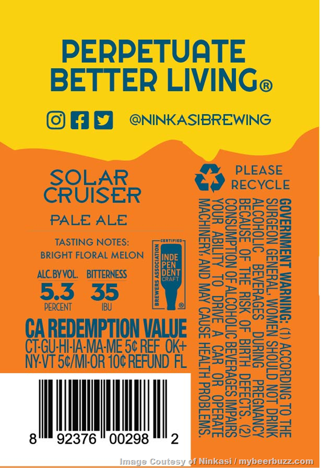Ninkasi Working On Solar Cruiser Pale Ale Ninkasi Working On Solar Cruiser Pale Ale