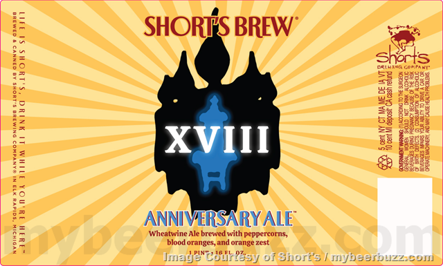 Short’s Adding XVIII Anniversary Ale / Melt My Brain / Gitchy Gitchy Ooh La La / Strawberry Short’s Cake / Peaches And Cream / Key Lime Pie Short’s Adding XVIII Anniversary Ale / Melt My Brain / Gitchy Gitchy Ooh La La / Strawberry Short’s Cake / Peaches And Cream / Key Lime Pie