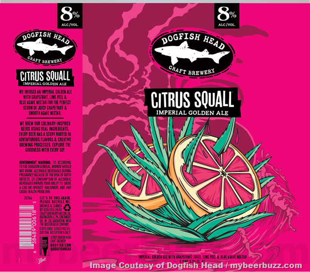 Dogfish Head Updating Citrus Squall, Hazy Squall, Seaquench Ale & Blue Hen Dogfish Head Updating Citrus Squall, Hazy Squall, Seaquench Ale & Blue Hen