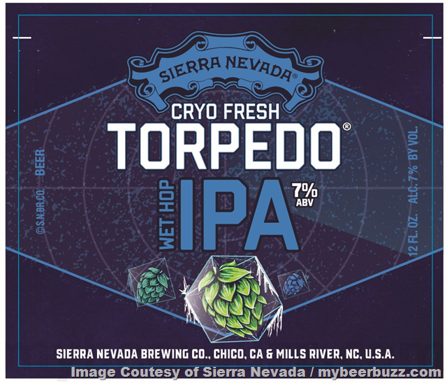 Sierra Nevada Adding Cold Torpedo, Cryo Fresh Torpedo & Atomic Torpedo Sierra Nevada Adding Cold Torpedo, Cryo Fresh Torpedo & Atomic Torpedo