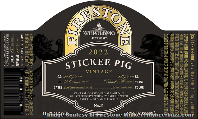 Firestone Walker Adding 2022 Whistle Monkee & Stickee Pig Firestone Walker Adding 2022 Whistle Monkee & Stickee Pig