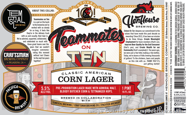 Henhouse Brewing Collaborating On Fun On Ten, Teammates On Ten, Today On Ten & Timeless On Ten Henhouse Brewing Collaborating On Fun On Ten, Teammates On Ten, Today On Ten & Timeless On Ten