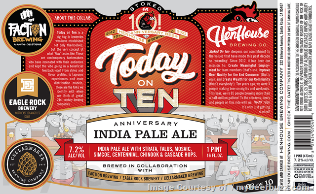 Henhouse Brewing Collaborating On Fun On Ten, Teammates On Ten, Today On Ten & Timeless On Ten Henhouse Brewing Collaborating On Fun On Ten, Teammates On Ten, Today On Ten & Timeless On Ten