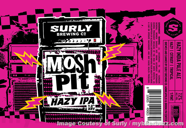 Surly Updating Mosh Pit Juicy Pale Ale, Mosh Pit Hazy & Mosh Pit Imperial IPA Surly Updating Mosh Pit Juicy Pale Ale, Mosh Pit Hazy & Mosh Pit Imperial IPA