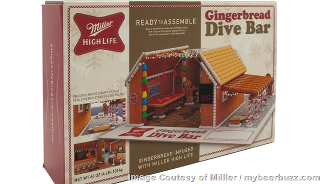 Miller High Life Selling Gingerbread Dive Bar Kits Miller High Life Selling Gingerbread Dive Bar Kits