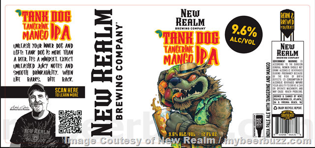 New Realm Working On Ascot Owl Amber IPA & Tank Dog Tangerine Mango IPA New Realm Working On Ascot Owl Amber IPA & Tank Dog Tangerine Mango IPA