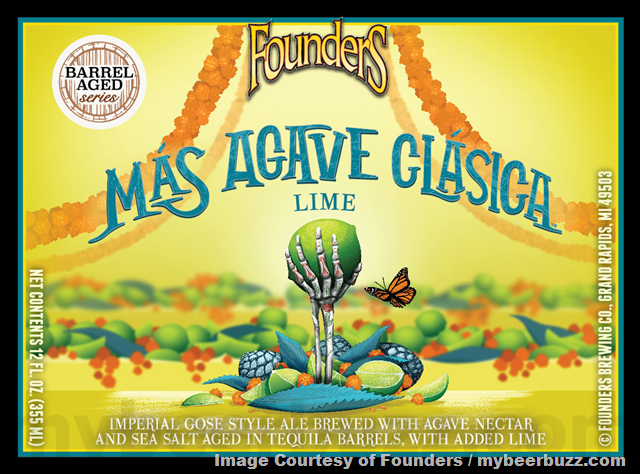 Founders Más Agave Clásica Grapefruit & Lime Returning To 2022 Barrel Aged Series Founders Más Agave Clásica Grapefruit & Lime Returning To 2022 Barrel Aged Series