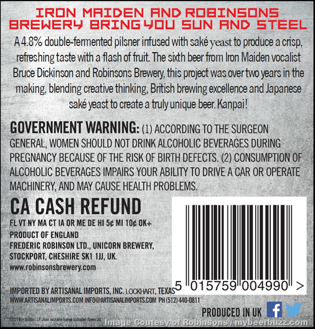 Iron Maiden & Robinsons Brewery Adding Trooper Sun And Steel Iron Maiden & Robinsons Brewery Adding Trooper Sun And Steel