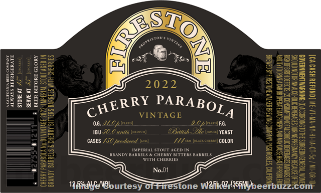 Firestone Walker Adding 2022 Parabola, 2020 Paraboloid, 2022 Cherry Parabola & Simcoe Sequence Firestone Walker Adding 2022 Parabola, 2020 Paraboloid, 2022 Cherry Parabola & Simcoe Sequence