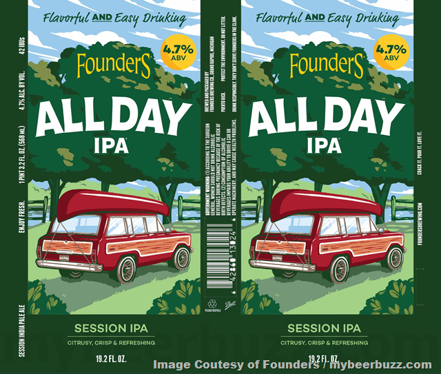 Founders Updating All Day IPA, All Day Haze & All Day West Coast IPA Packaging Founders Updating All Day IPA, All Day Haze & All Day West Coast IPA Packaging