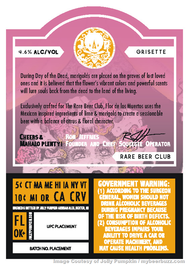 Jolly Pumpkin Adding Flor De Los Muertos Jolly Pumpkin Adding Flor De Los Muertos