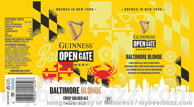Guinness Open Gate Adding Guinness IPA, Galaxy IPA & Baltimore Blonde Guinness Open Gate Adding Guinness IPA, Galaxy IPA & Baltimore Blonde