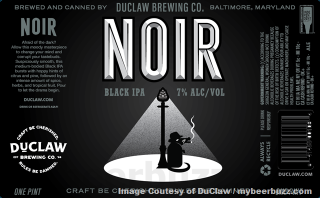 DuClaw Adding Noir Black IPA Cans DuClaw Adding Noir Black IPA Cans