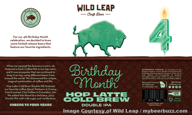 Wild Leap Adding Birthday Month Flowers And Fruit, Cryo Hop IIPA Mango, BA Stout, Hop Latte Cold Brew & Trial Blend Blueberry Wild Leap Adding Birthday Month Flowers And Fruit, Cryo Hop IIPA Mango, BA Stout, Hop Latte Cold Brew & Trial Blend Blueberry