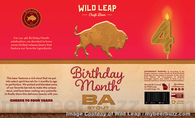 Wild Leap Adding Birthday Month Flowers And Fruit, Cryo Hop IIPA, BA Stout & Trial Blend Blueberry Wild Leap Adding Birthday Month Flowers And Fruit, Cryo Hop IIPA, BA Stout & Trial Blend Blueberry