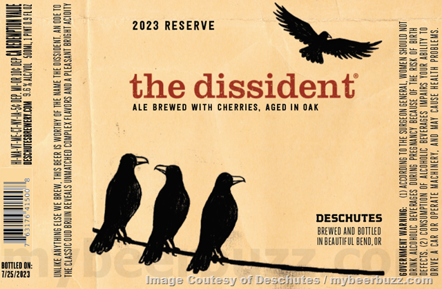 Deschutes Brewery’s The Dissident Returns with a Classic Cherry Edition Deschutes Brewery’s The Dissident Returns with a Classic Cherry Edition