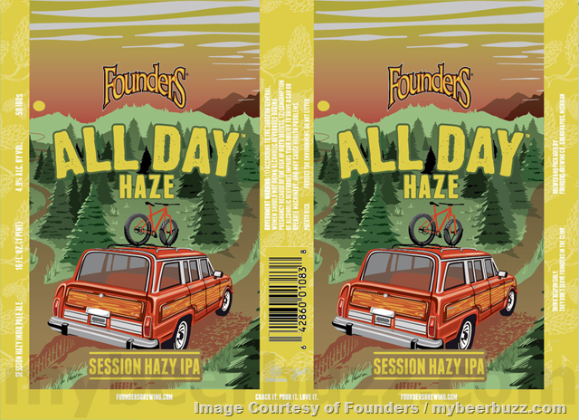 Founders Adding All Day Haze Session Hazy IPA Founders Adding All Day Haze Session Hazy IPA