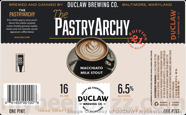 DuClaw Adding The PastryArchy Macchiato Milk Stout & Euforia Toffee Nut Brown Ale DuClaw Adding The PastryArchy Macchiato Milk Stout & Euforia Toffee Nut Brown Ale