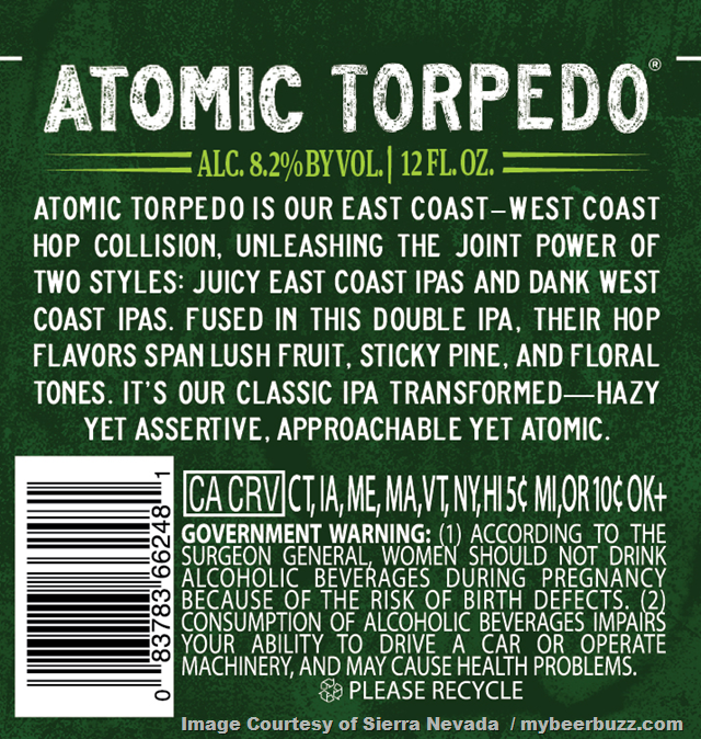 Sierra Nevada Adding Atomic Torpedo Sierra Nevada Adding Atomic Torpedo