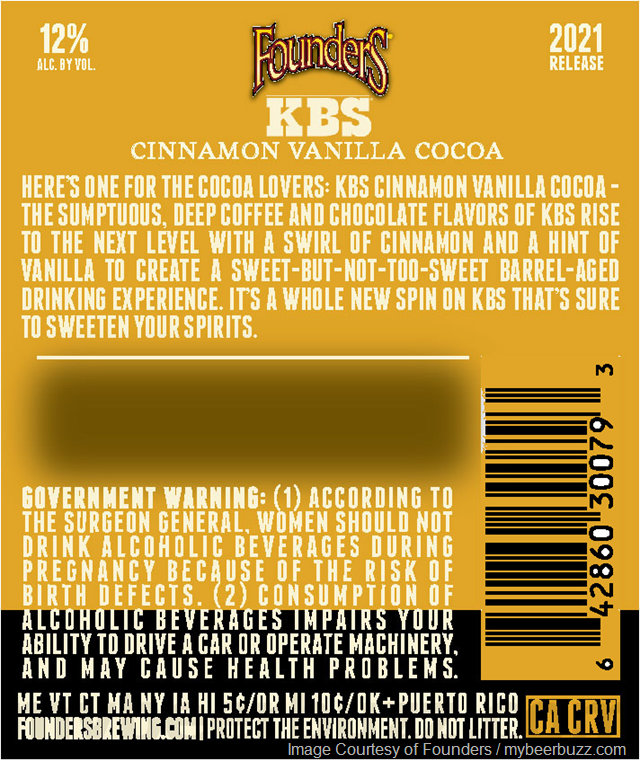 Founders Cinnamon Vanilla Cocoa KBS Coming To 2021 Barrel Aged Series Founders Cinnamon Vanilla Cocoa KBS Coming To 2021 Barrel Aged Series