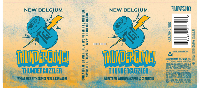 New Belgium Adding Thundergong! Wheat Beer New Belgium Adding Thundergong! Wheat Beer