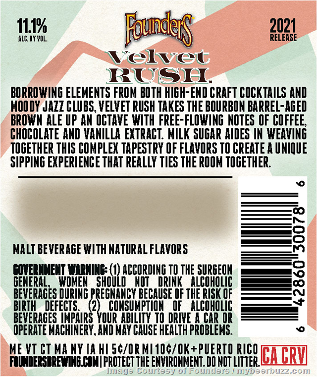 Founders Velvet Rush Coming To 2021 Barrel Aged Series Founders Velvet Rush Coming To 2021 Barrel Aged Series