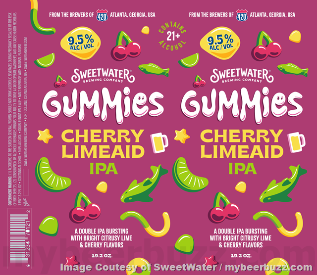 SweetWater Adding Gummies Imperial IPA, Cherry Limeade IPA & Gummies Sour Watermelon IPA SweetWater Adding Gummies Imperial IPA, Cherry Limeade IPA & Gummies Sour Watermelon IPA
