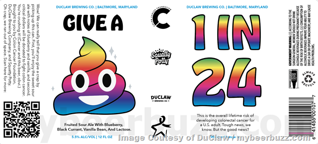 DuClaw Adding Thanks For Giving A “Crap”–Sour Me Unicorn Farts Pilot Batch Collaboration / Give A Crap DuClaw Adding Thanks For Giving A “Crap”–Sour Me Unicorn Farts Pilot Batch Collaboration / Give A Crap