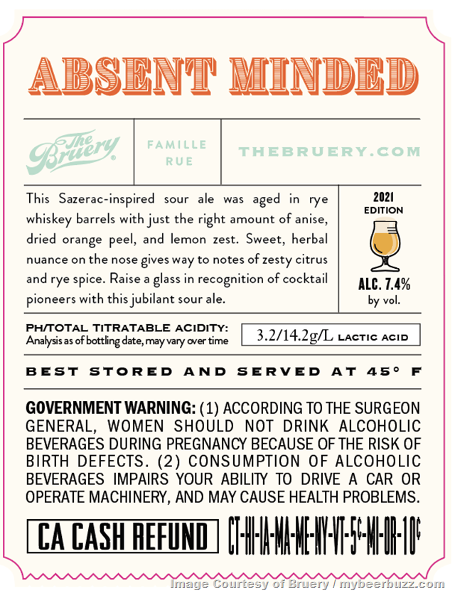 The Bruery Adding Absent Minded Sour The Bruery Adding Absent Minded Sour