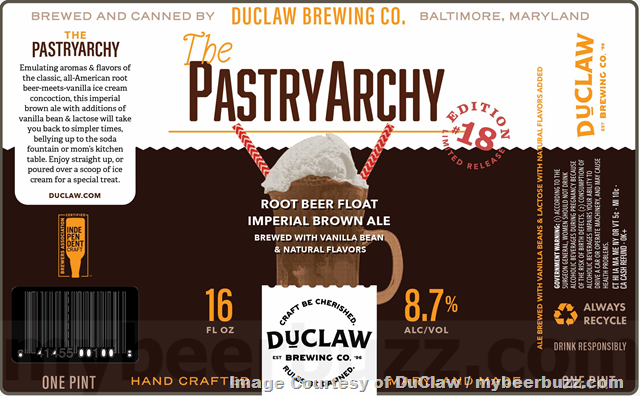 DuClaw Adding Sour Me Mimosa, The PastryArchy Root Beer Float & Getaway Message Cans DuClaw Adding Sour Me Mimosa, The PastryArchy Root Beer Float & Getaway Message Cans