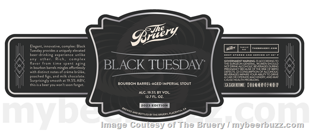The Bruery Adding Enthaiced Imperial Brown / Black Tuesday The Bruery Adding Enthaiced Imperial Brown / Black Tuesday