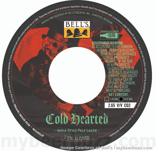 Bell’s Adding Cold Hearted India Style Pale Lager Bell’s Adding Cold Hearted India Style Pale Lager