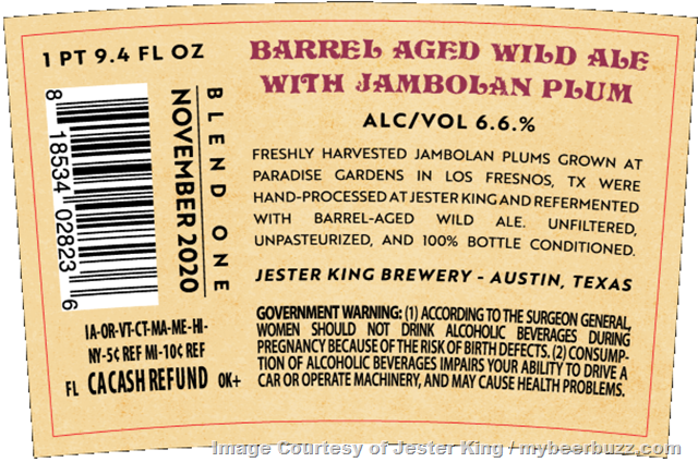 Jester King Introduces Barrel Aged Wild Ale With Jambolan Plums Jester King Introduces Barrel Aged Wild Ale With Jambolan Plums